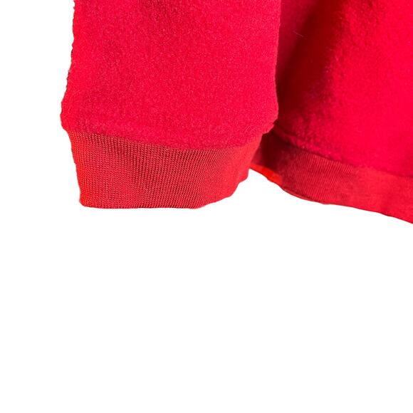 Vintage EBTEK Eddie Bauer Polartec Men's Red Fleece Crewneck Sweatshirt - Picture 10 of 10